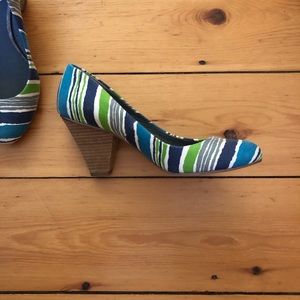 Pink Studio Jovita Blue Green Pumps
